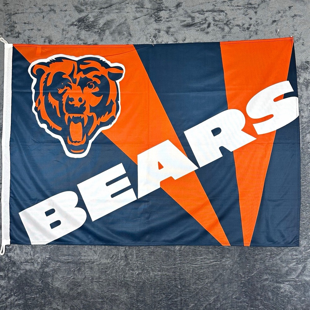 Chicago Bears 3x5 ft Polyester Sports Flag Navy Blue Orange White BEARS